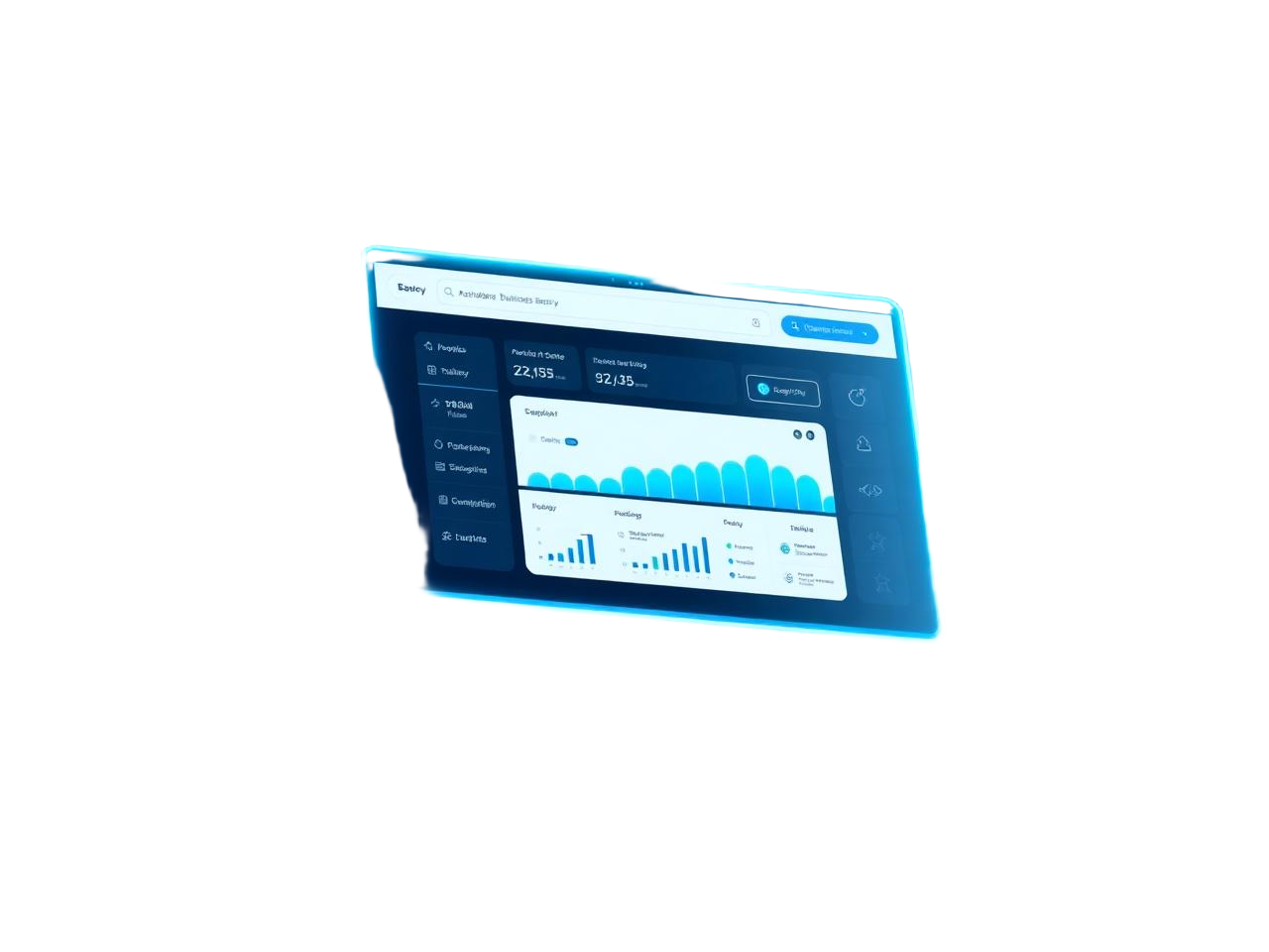 Aperçu d'un site web moderne créé par Novaly